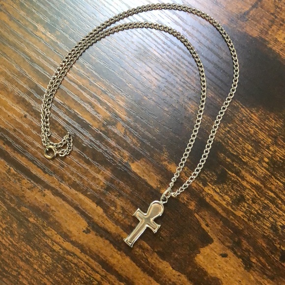 Anhk Cross Charm Sanctuary Life Necklace - Picture 3 of 3